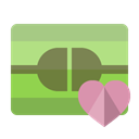 Heart, Connect Black icon