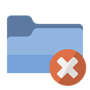 Close, Folder SkyBlue icon