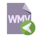 File, Format, Left, Wmv LightSlateGray icon