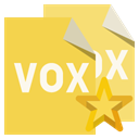 File, star, vox, Format SandyBrown icon