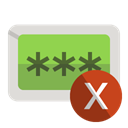 cross, password YellowGreen icon