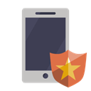 phone, shield DarkSlateGray icon