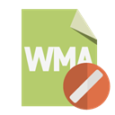 Wma, Format, File, cancel DarkKhaki icon