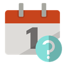 Calendar, help Gainsboro icon