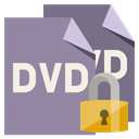 File, Lock, Format, Dvd LightSlateGray icon