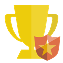 shield, trophy Gold icon