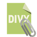 Format, Divx, File, Attachment DarkKhaki icon