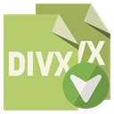 File, Format, Divx, Down DarkKhaki icon