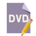 Dvd, pencil, Format, File LightSlateGray icon