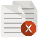 document, cross Linen icon