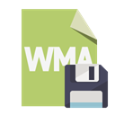 File, Wma, Diskette, Format DarkKhaki icon