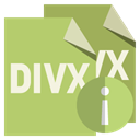 File, Format, Divx, Info DarkKhaki icon
