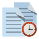 Copy, Clock PowderBlue icon