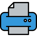 printing, Print, technology, paper, printer, Tools And Utensils, Ink DodgerBlue icon