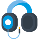 earphones, Headphones, Audio, sound, technology DarkSlateGray icon
