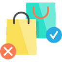Shopper, commerce, Supermarket, shopping, Commerce And Shopping, Business, Bag, shopping bag Khaki icon