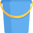 pail, gardening, Tools And Utensils, Bucket CornflowerBlue icon