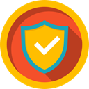 security, defense, Protection, miscellaneous, shield, weapons Gold icon
