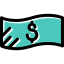 Currency, Money, Business, Cash, Business And Finance, Notes Black icon