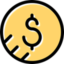 coin, Business And Finance, Money, Currency, Dollar, Cash, Business Khaki icon
