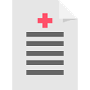 document, File, medical, Medical Certificate Gainsboro icon