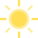 nature, summer, Summertime, meteorology, Sunny, weather, sun, warm Black icon