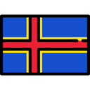 Region, flags, Aland Islands, province, flag RoyalBlue icon