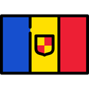 flags, Andorra, Nation, Country, flag Crimson icon