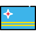 flag, Aruba, Country, flags, Nation MediumTurquoise icon