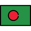 flags, Country, Bangladesh, flag, Nation SeaGreen icon