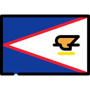 flags, Region, province, American Samoa, flag MidnightBlue icon