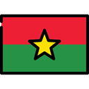 Burkina Faso, Country, flags, flag, Nation Crimson icon