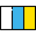 spain, autonomous, flag, flags, Canary Islands MediumTurquoise icon