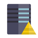 Server, pyramid DarkSlateGray icon