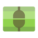 Connect, vertical YellowGreen icon