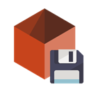 Diskette, Box Black icon
