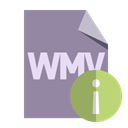 Info, Wmv, Format, File LightSlateGray icon