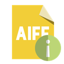 Aiff, Format, File, Info Goldenrod icon