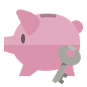 Key, Bank, piggy RosyBrown icon