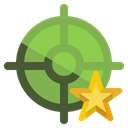 Aim, star YellowGreen icon