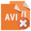 Avi, Close, File, Format Chocolate icon