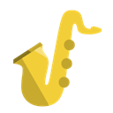saxophone, music Black icon
