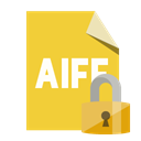 File, Format, Lock, Aiff Goldenrod icon