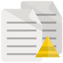 document, pyramid Linen icon