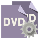 Dvd, File, Gear, Format LightSlateGray icon