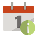 Info, Calendar Gainsboro icon