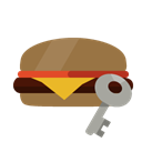 hamburguer, Key Black icon