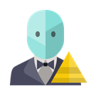 management, pyramid Black icon