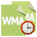 File, Format, Clock, Wma DarkKhaki icon