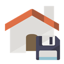 Home, Diskette Gainsboro icon